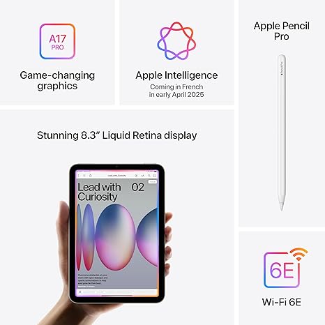APPLE IPAD MINI 7 WIFI + CELLULAR 128GB BLUE MXPP3 thumbnail 3