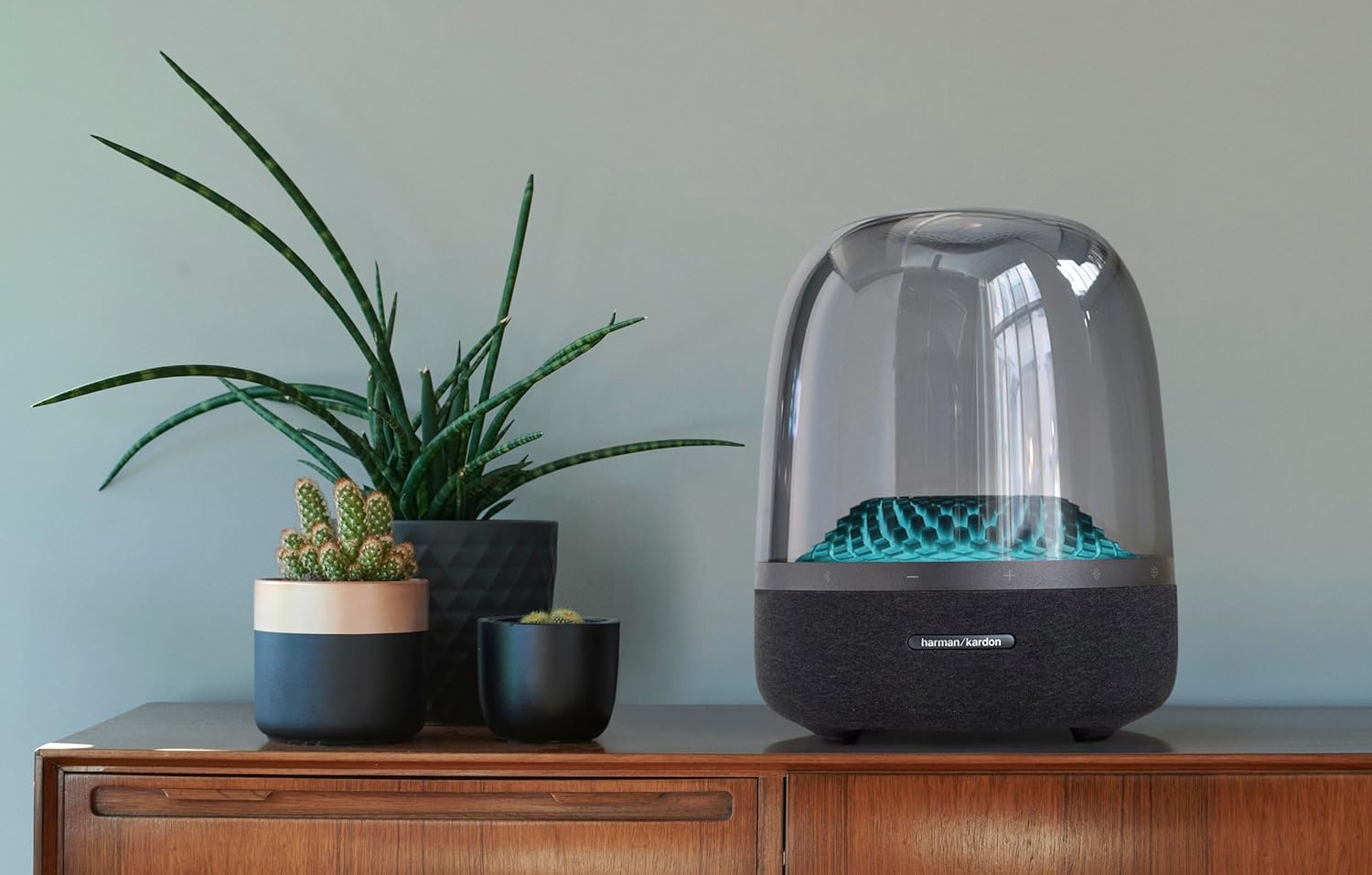 HARMAN KARDON AURA STUDIO 4 BLUETOOTH SPEAKER GRAY thumbnail 2