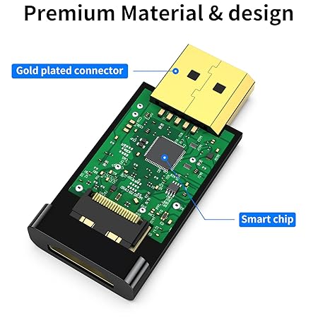 MINDPURE DP TO HDMI ADAPTER 1080P 4K BLACK LX10566 thumbnail 3