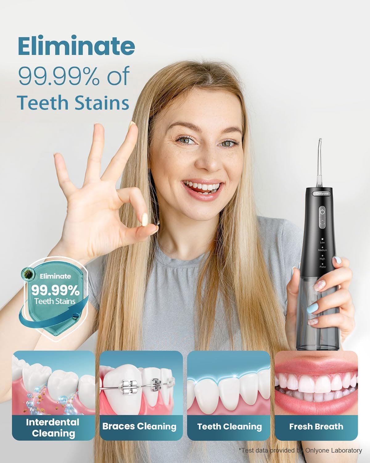 IRRIGATOR HEALTH SMART ORAL IRRIGATOR WATER FLOSSER WHITE 1001 thumbnail 3
