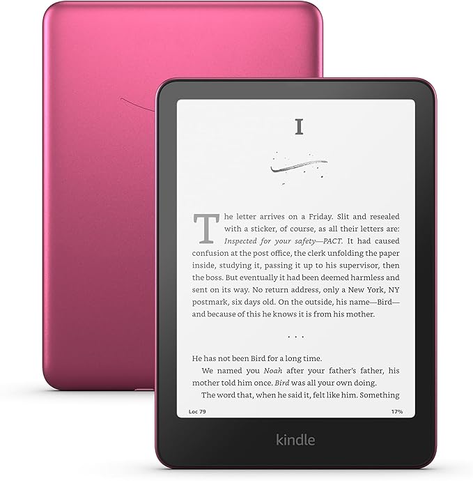 AMAZON KINDLE PAPER 12TH GENERATION SIGNATURE EDITION 32GB METALLIC RASPBERRY thumbnail 3