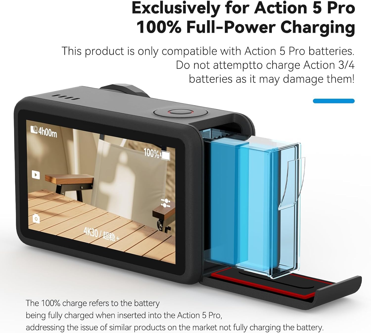 TELESIN DJI ACTION 5PRO/OSMO 360 CHARGING CASE S0-BCG-34-TDJ thumbnail 7