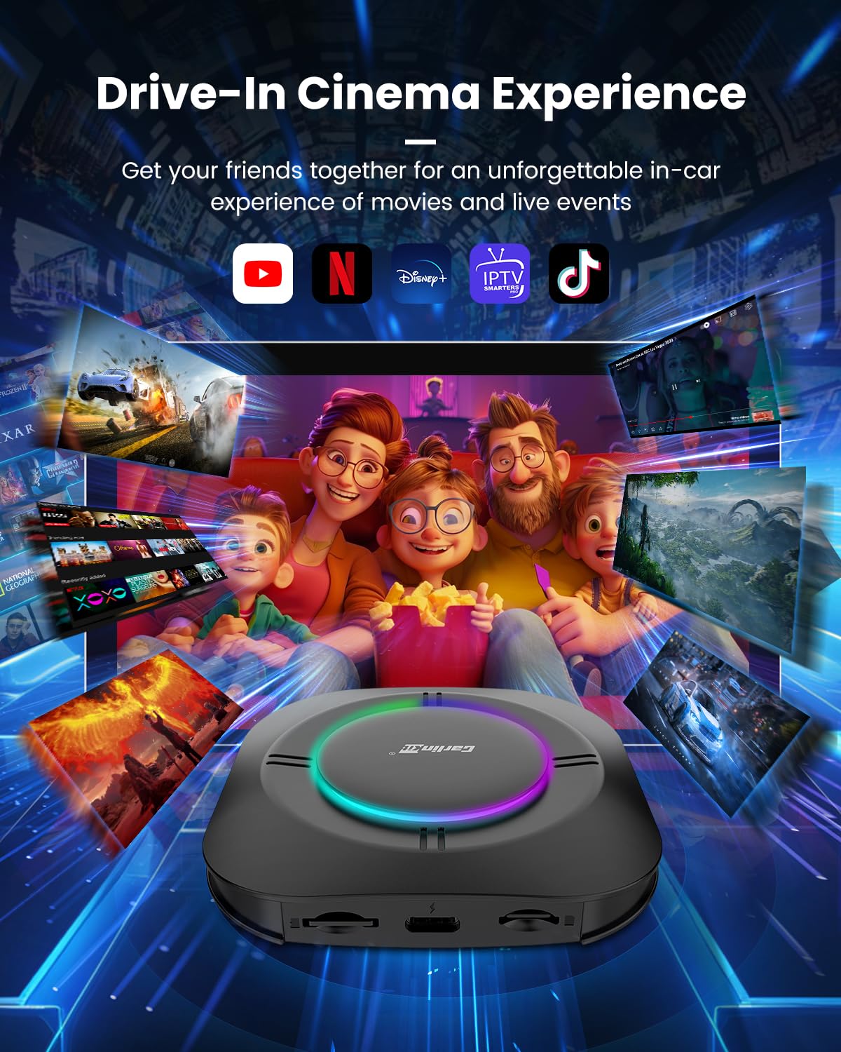 CARLINKIT AI BOX T-BOX S2P 4+64GB CARPLAY ANDROID 13.0 AUTO WIRELESS ADAPTER BLACK CPC200-TBOX-S2P thumbnail 6