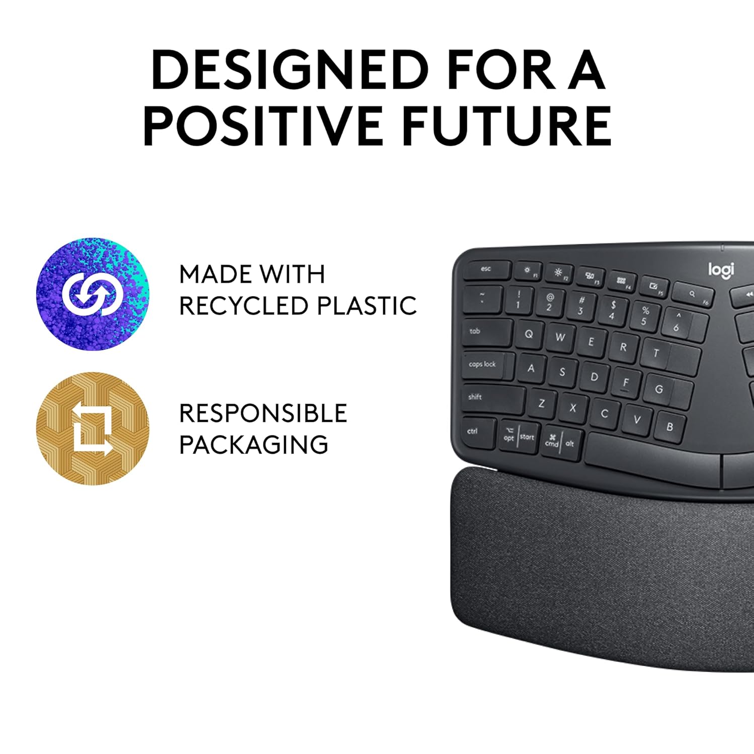 LOGITECH ERGO WIRELESS SPLIT KEYBOARD K860 ENGLISH 920-010359 thumbnail 12
