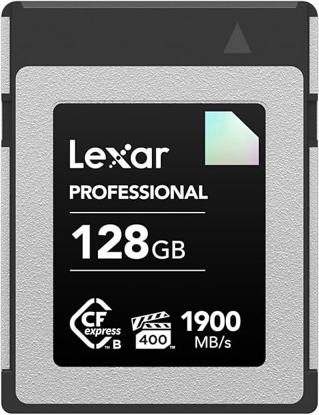 LEXAR PROFESSIONAL CFEXPRESS TYPE B CARD UP TO 1900M/BS READ 1700M/BS WRITE LCXEXDM128G-RNENG