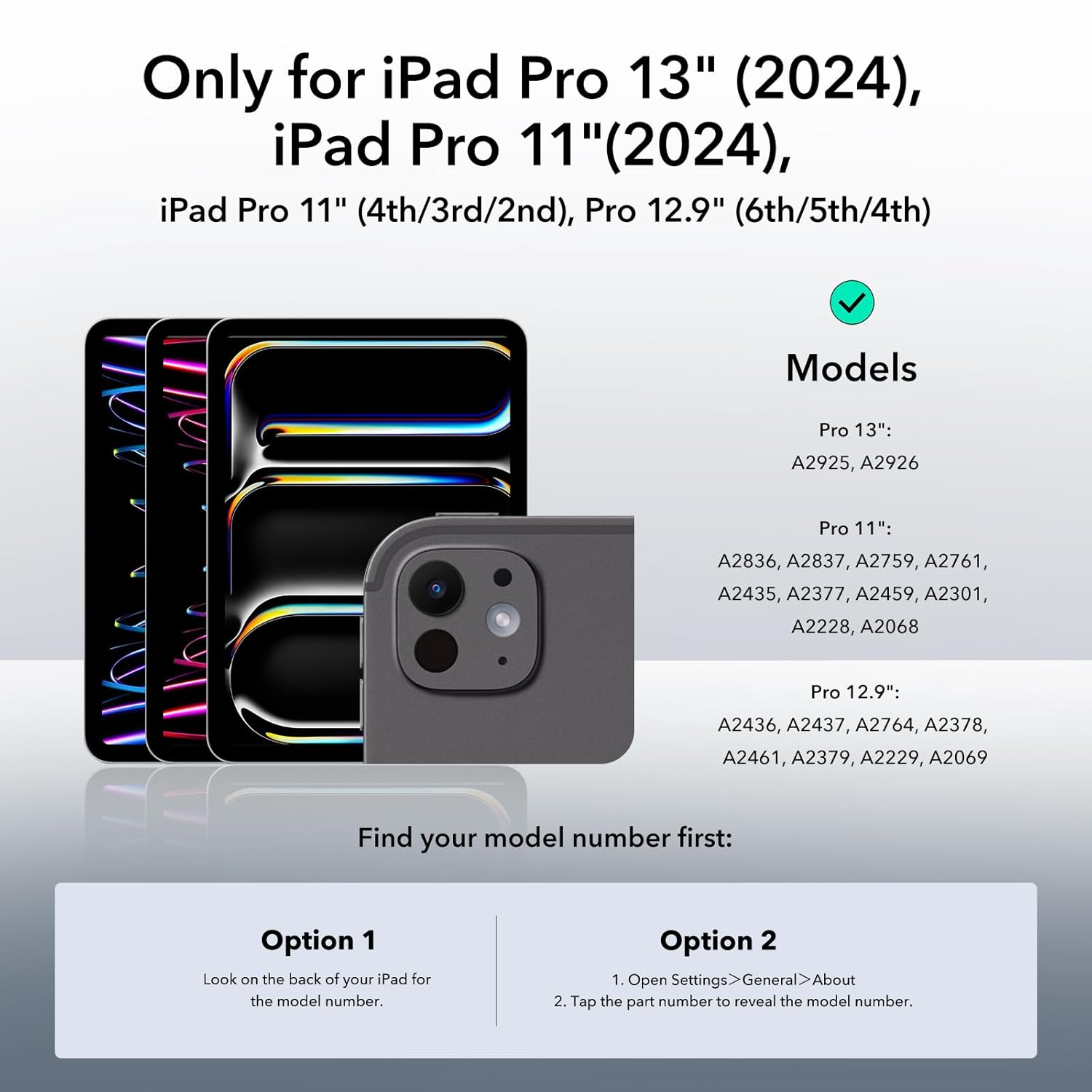 ESR IPAD PRO 11/12.9 INCH CAMERA LENS PROTECTOR thumbnail 2
