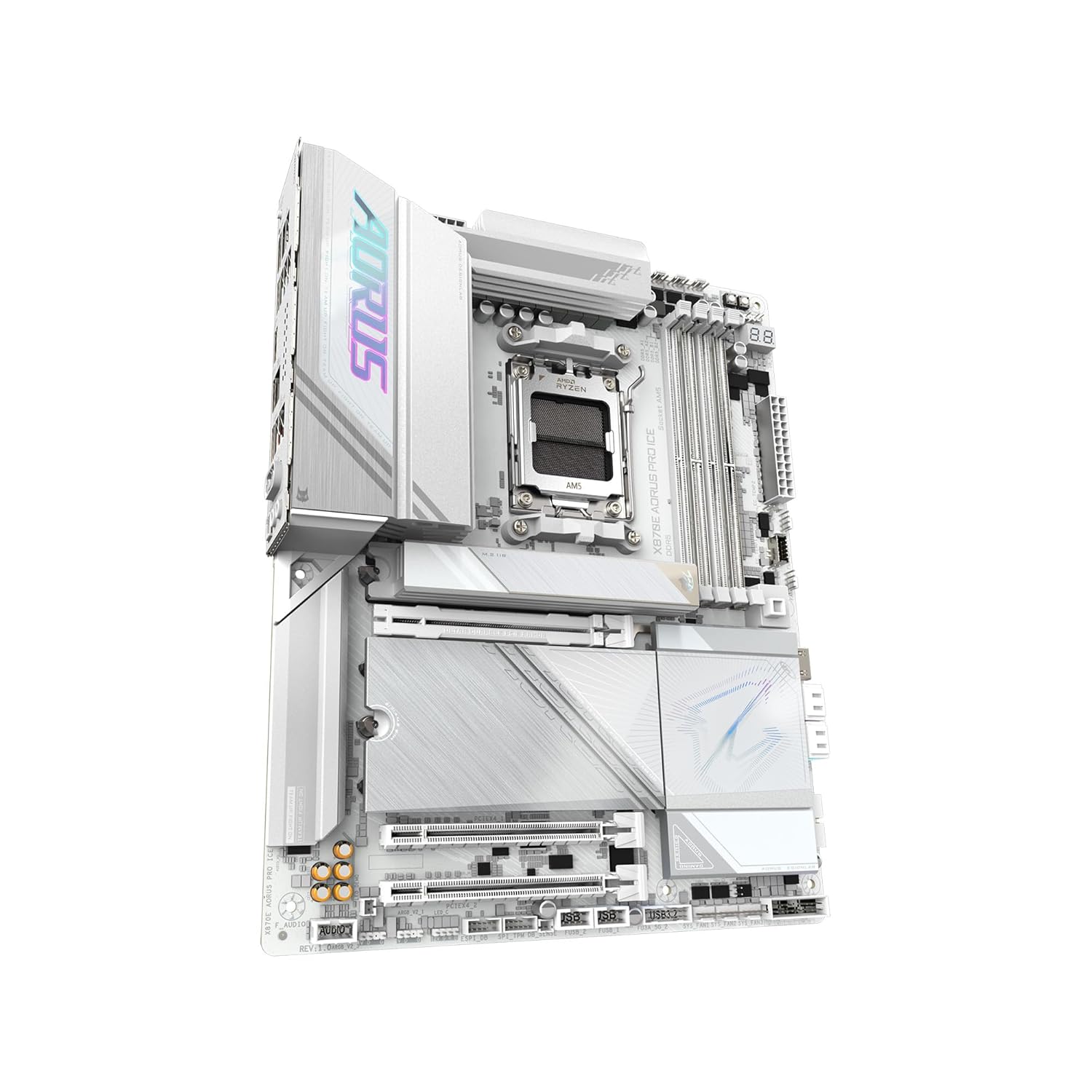 GIGABYTE AMD X870E AORUS PRO ICE AM5 DDR5 PCIE 5.0 ATX MOTHERBOARD 9MX87EPRE thumbnail 7
