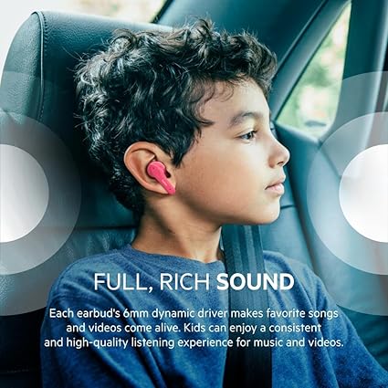 BELKIN SOUNDFORM NANO TRUE WIRELESS EARBUDS FOR KIDS PINK C003 thumbnail 5