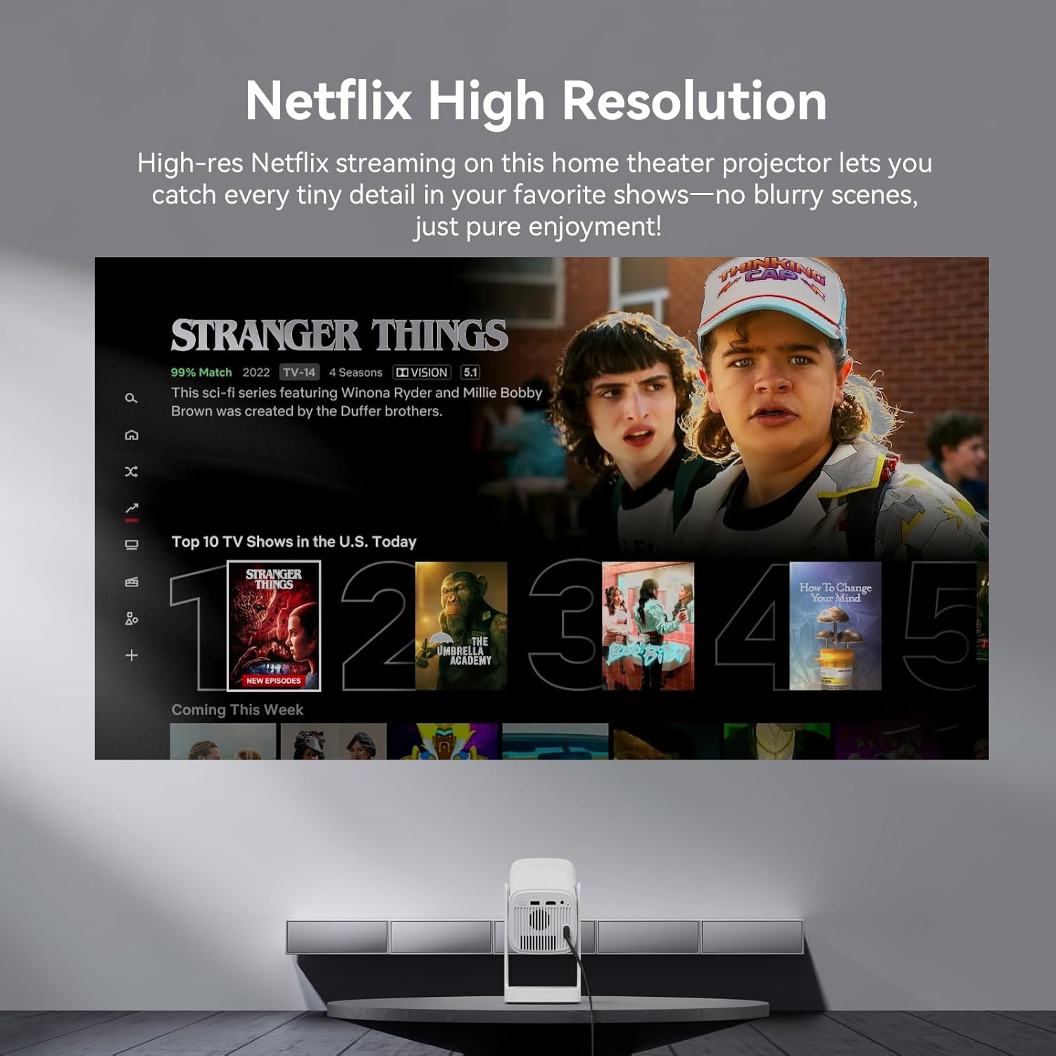 WANBO CUBE 1 360 ADJUSTABLE SMART PROJECTOR WITH WI-FI AND BLUETOOTH ANDROID TV 11 SKY BLUE thumbnail 3