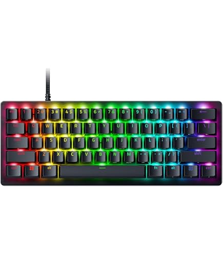 RAZER HUNTSMAN V3 PRO MINI 60% ANALOG OPTICAL ESPORTS US GAMER KEYBOARD RZ03-04990200-R3U1