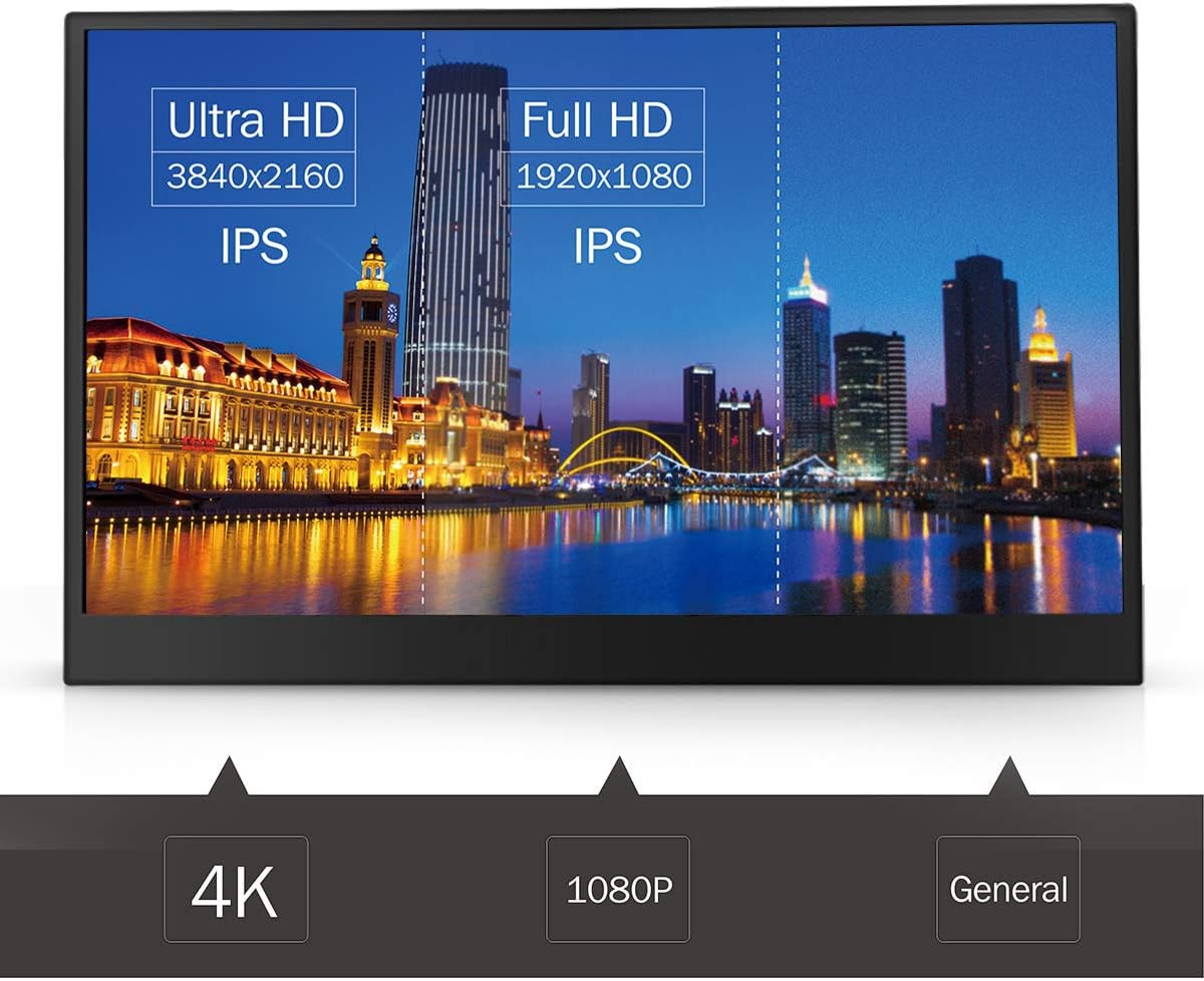 ANMITE 15.6 INCH IPS FULL HD METAL BODY PORTABLE MONITOR A156W02 thumbnail 10