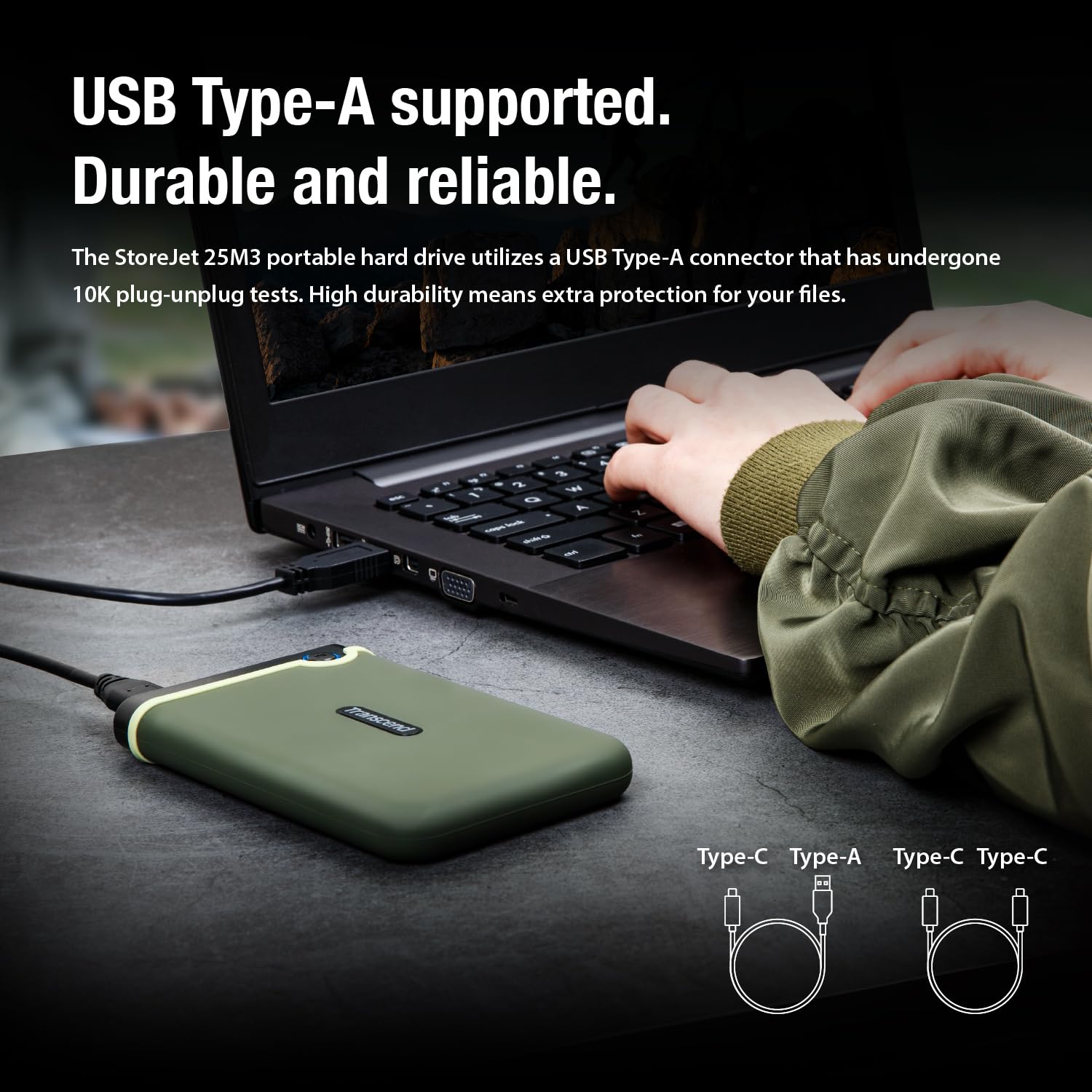 TRANSCEND 2TB EXTERNAL HDD M3S USB 3.0 BLACK TS2TSJ25M3S thumbnail 6