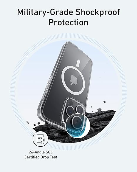ANKER MAGNETIC CASE FOR IPHONE 16 PRO MAX CLEAR A90H2H0C thumbnail 5