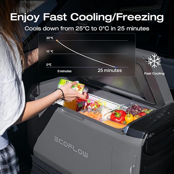 ECOFLOW PORTABLE FRIDGE FREEZER GLACIER CLASSIC 55L EF-GC-H-55 thumbnail 5