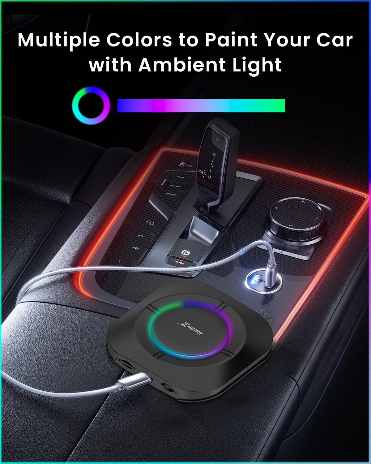 CARLINKIT AI BOX T-BOX S2P 4+64GB CARPLAY ANDROID 13.0 AUTO WIRELESS ADAPTER BLACK CPC200-TBOX-S2P thumbnail 3