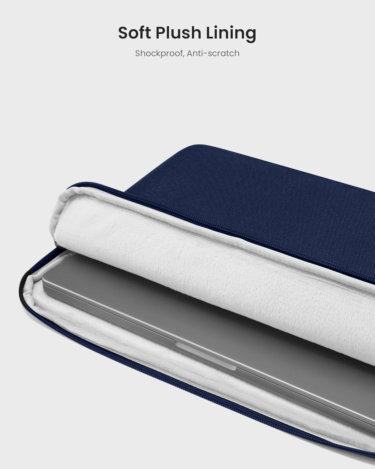TOMTOC LIGHT A18 14 INCH LAPTOP SLEEVE NAVY BLUE A18D2B2 thumbnail 3