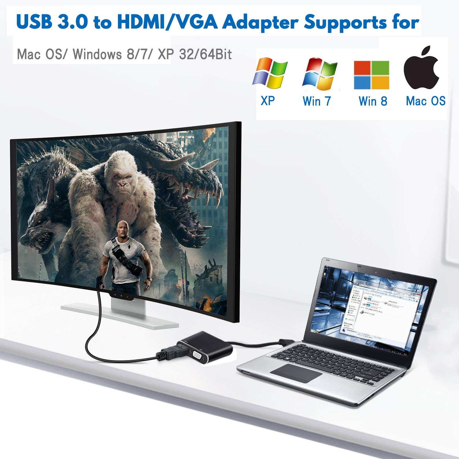 USB 3.0 TO HDMI & VGA VIDEO ADAPTER thumbnail 7