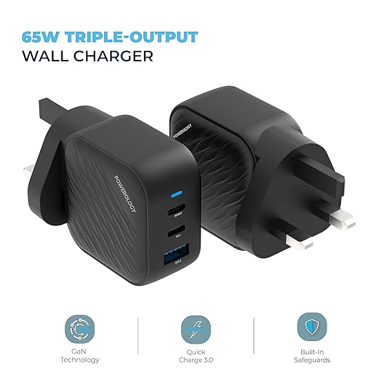 POWEROLOGY GAN DUAL USB C WALL CHARGER PD 45W PWCUQC035 thumbnail 6