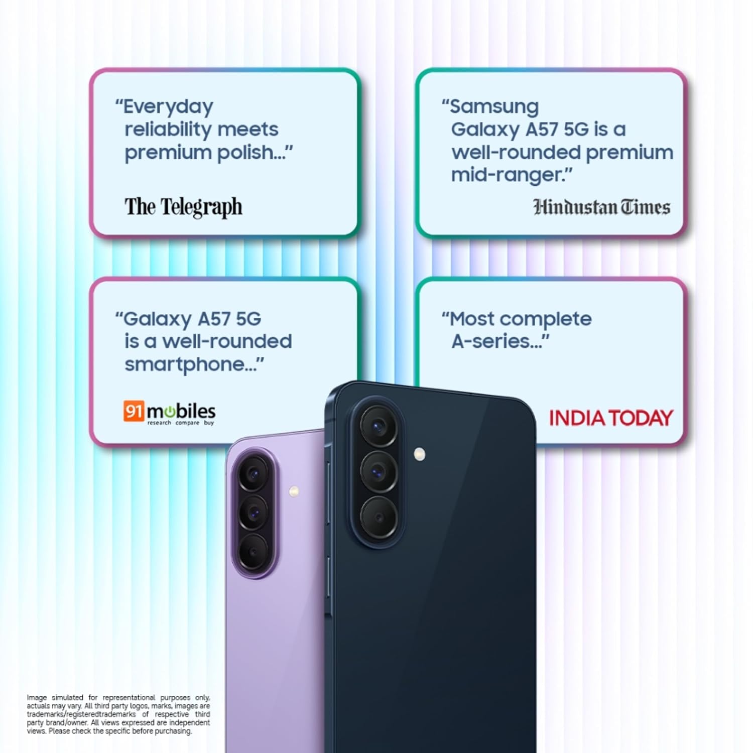 SAMSUNG GALAXY A57 5G 8GB+256GB AWESOME LILAC SM-A576B-DS thumbnail 4