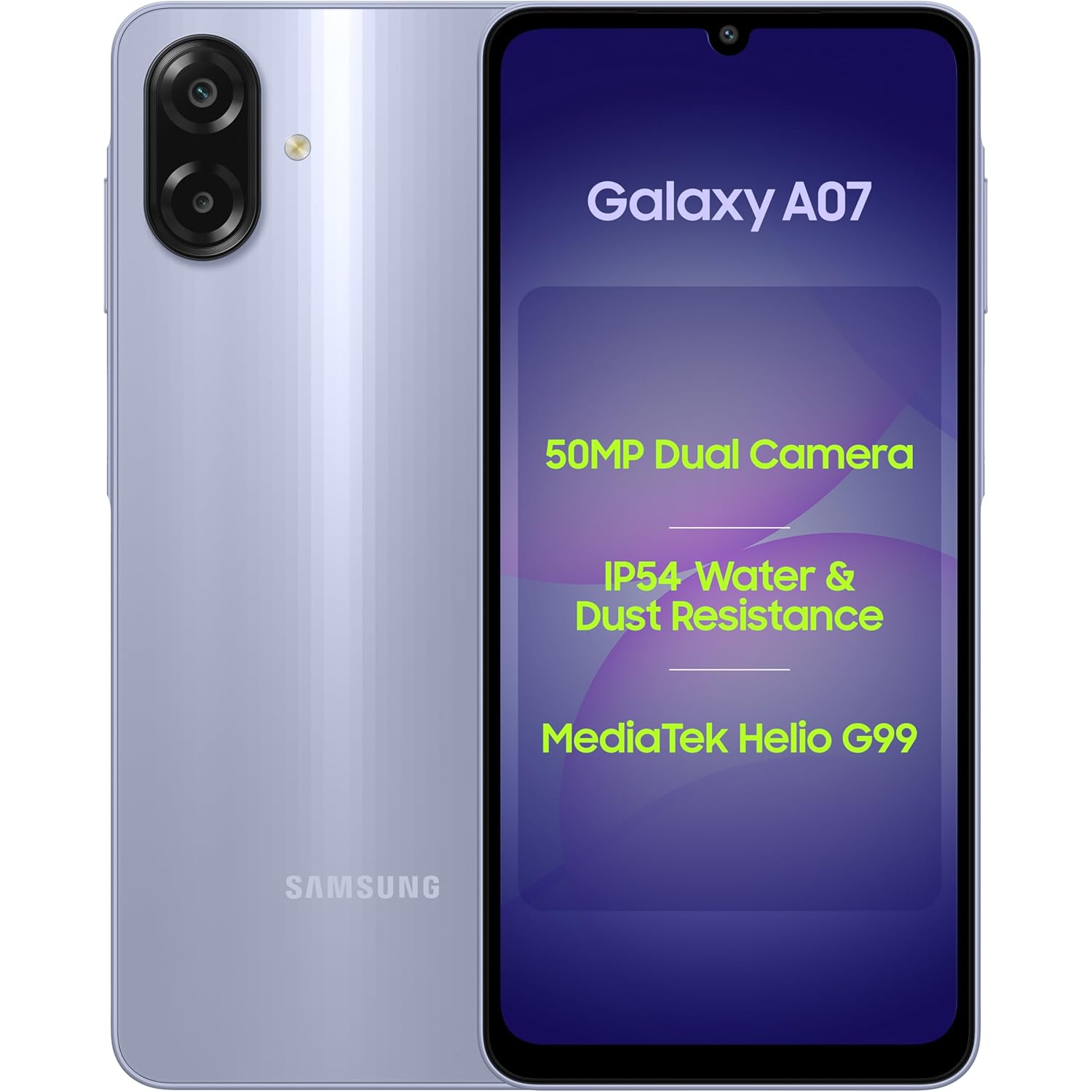 SAMSUNG GALAXY A07 8GB-256GB LIGHT VIOLET SM-A075FDS thumbnail 2
