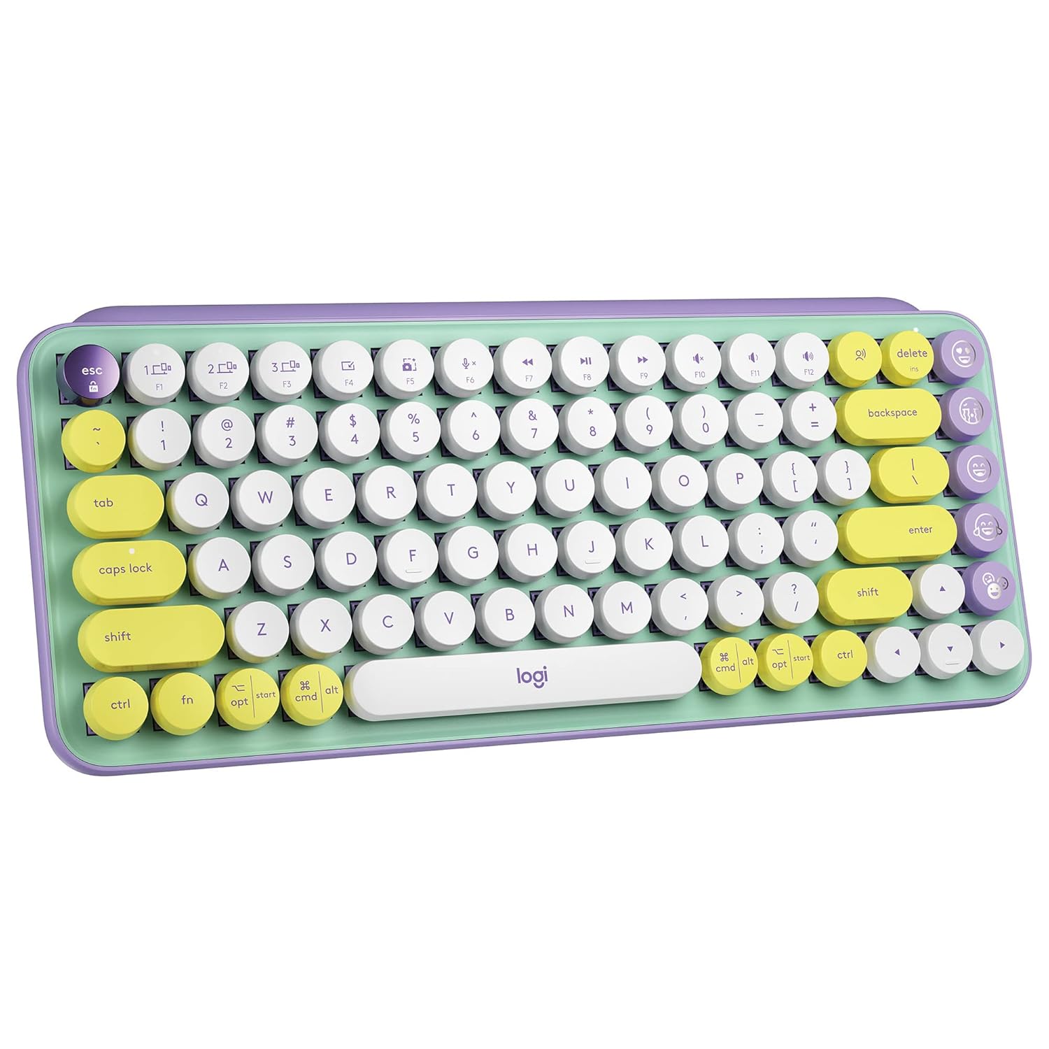 LOGITECH POP WIRELESS MECHANICAL EMOJI KEYBOARD DAY DREAM MINT 920-010817 thumbnail 4