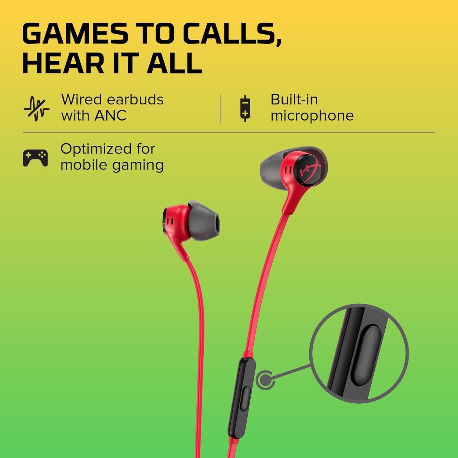 HYPERX CLOUD EARBUDS III S WITH TYPE C BLACKRED thumbnail 3