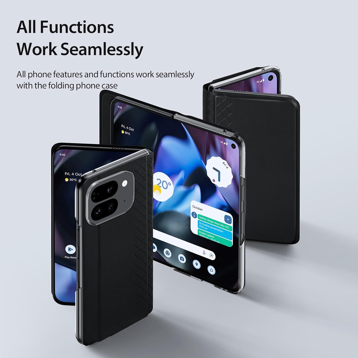 DUXDUCIS BRIL SERIES PIXEL FOLD CASE BLACK BRIL0028 thumbnail 3