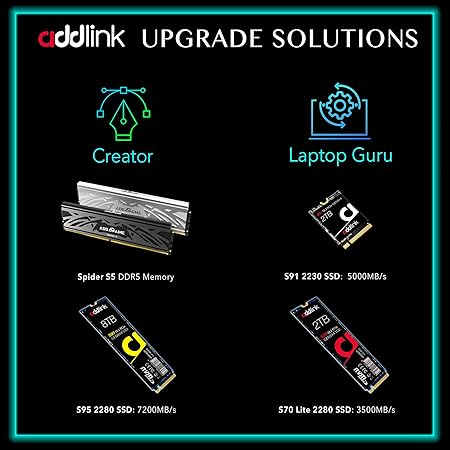 ADDLINK 2.5 INCH 3D NAND SATA III 6GB/S 1TB SSD BLACK AD1TBS20S3S thumbnail 2