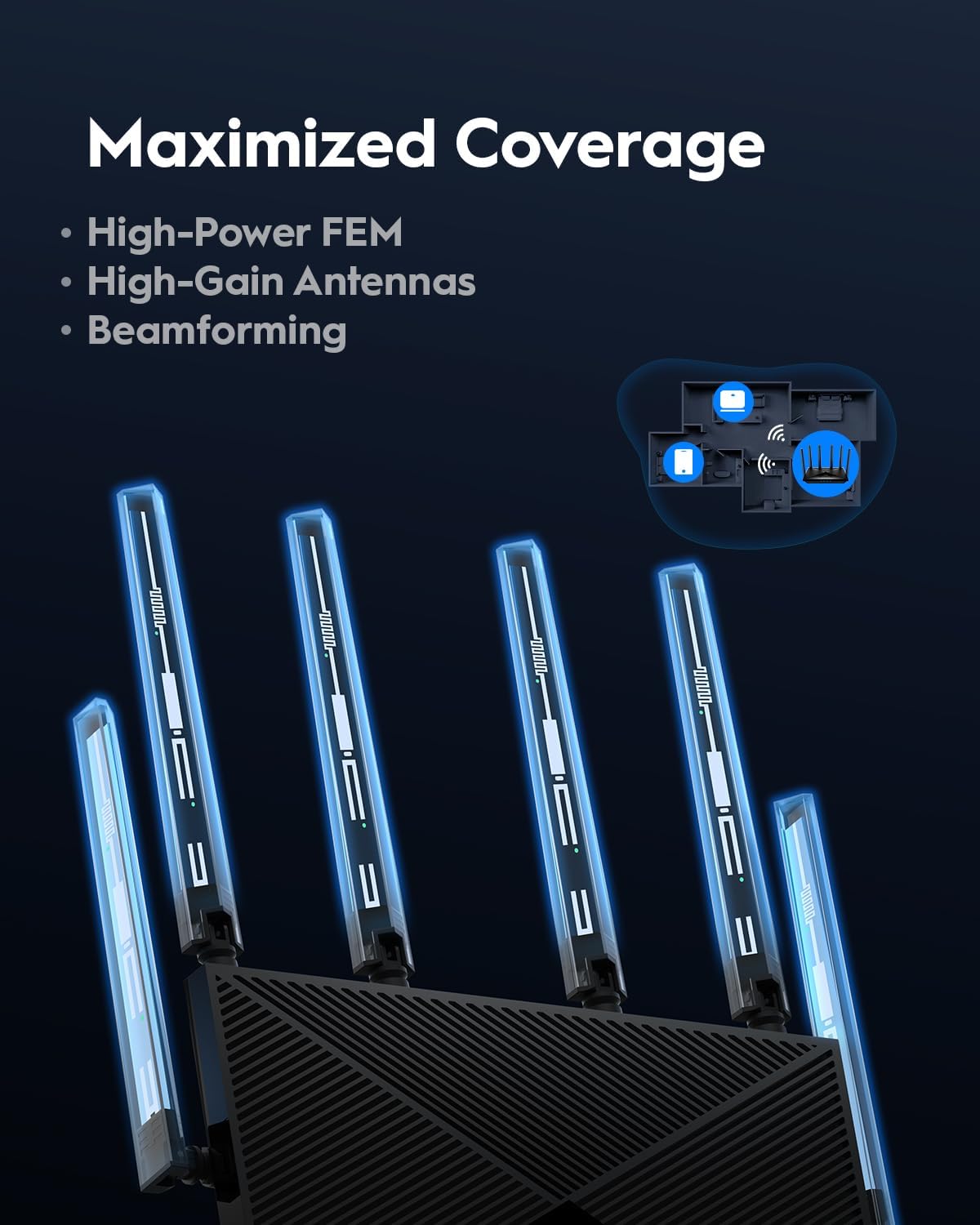 CUDY BE11000 TRI-BAND WI-FI 7 6-STREAM 10 GBPS 4X 2.5G PORTS ROUTER BLACK WR11000 thumbnail 5