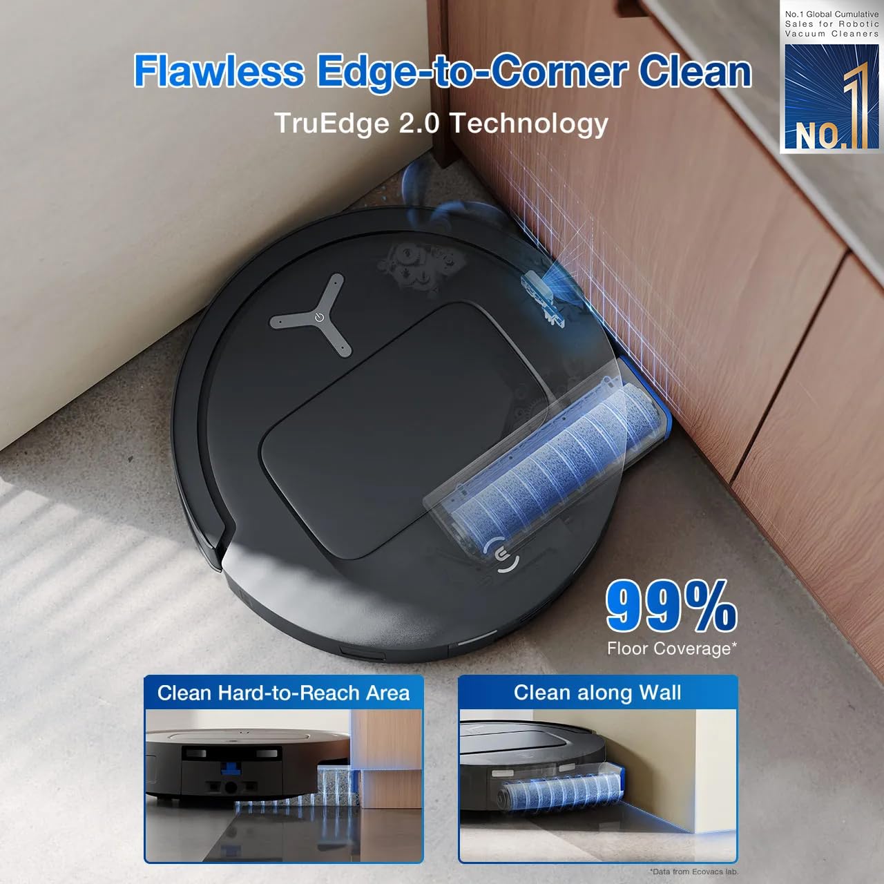 ECOVACS DEEBOT T50 PRO OMNI ROBOT VACUUM CLEANER DDX67 thumbnail 4