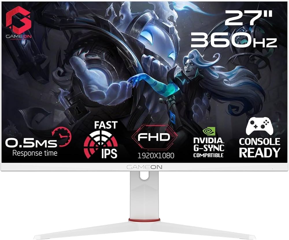 GAMEON 27 INCH ARTIC PRO GAMING MONITOR 180HZ FHD GOA27FHD