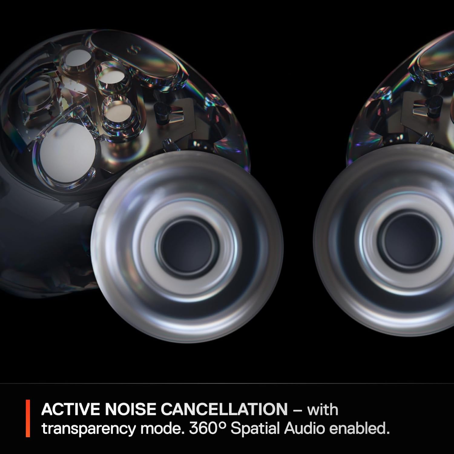 STEELSERIES ARCTIS GAMEBUDS WIRELESS NOISE CANCELLING GAMING EARBUDS FOR PS5 WHITE 61682 thumbnail 9