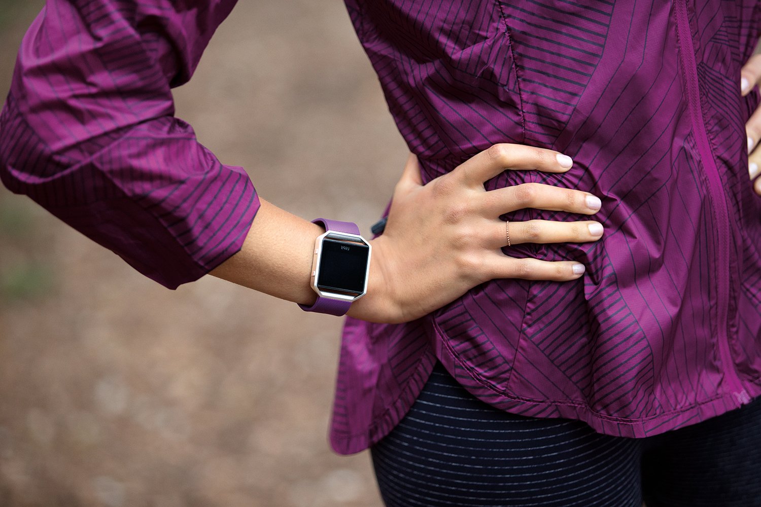 FIT BIT BLAZE PLUM SILVER LARGE FB502SPML-EU thumbnail 4