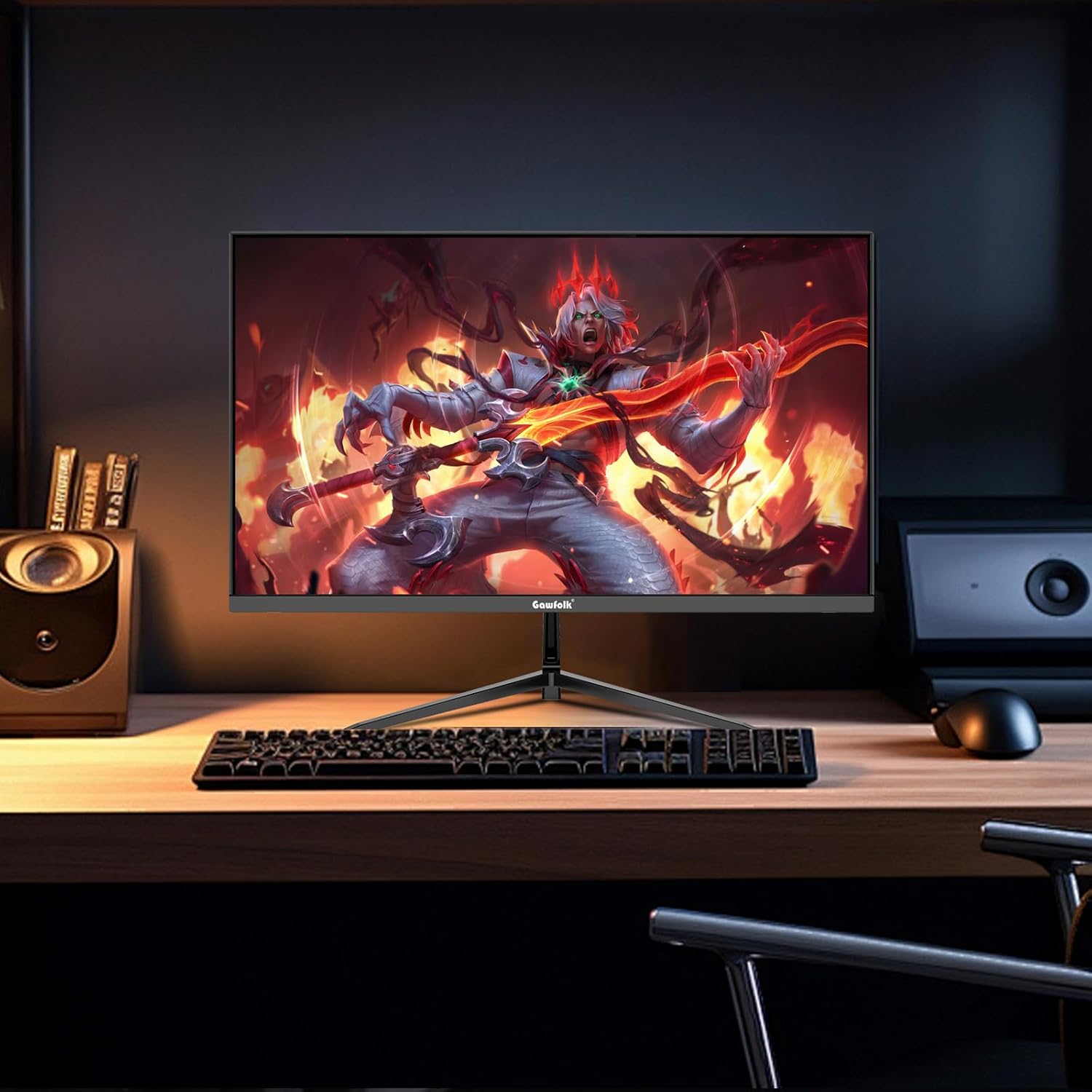 GAWFOLK 49 INCH 5K 165HZ 5120*1440 CURVE VA PANEL MONITOR BLACK GF490C thumbnail 7