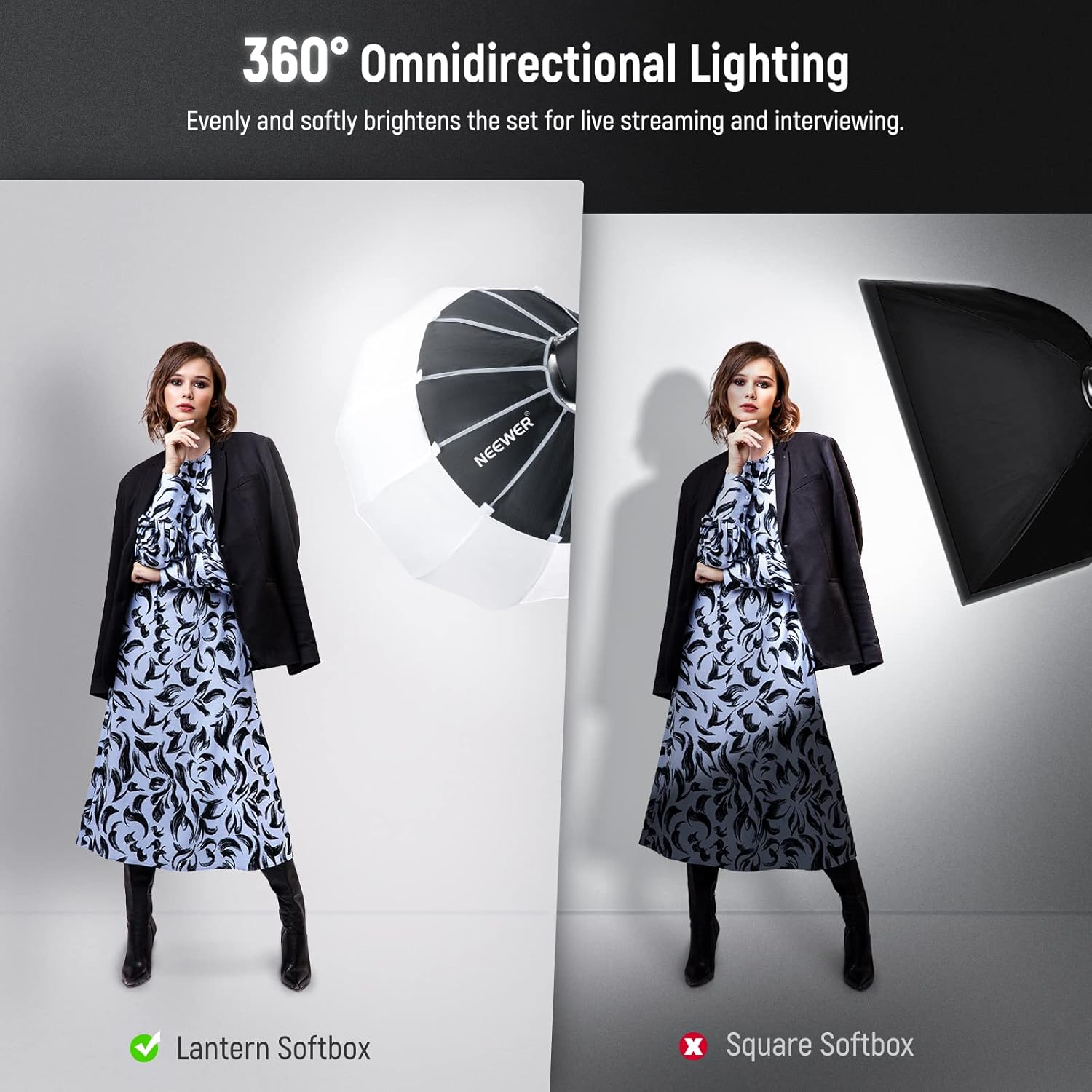NEEWER LANTERN SOFT LIGHT BOX 90CM NS90L thumbnail 3