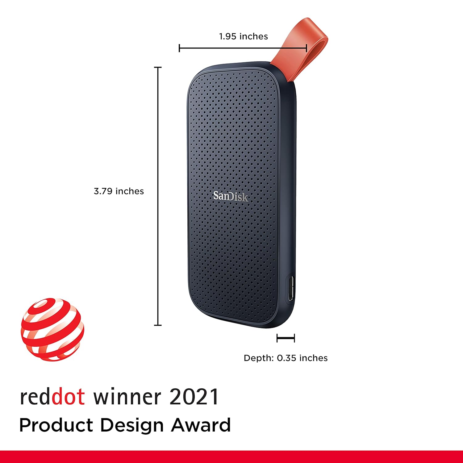 SANDISK PORTABLE SSD 2TB SPEED UP TO 800 MBPS SDSSDE30-2T00-G26 thumbnail 2