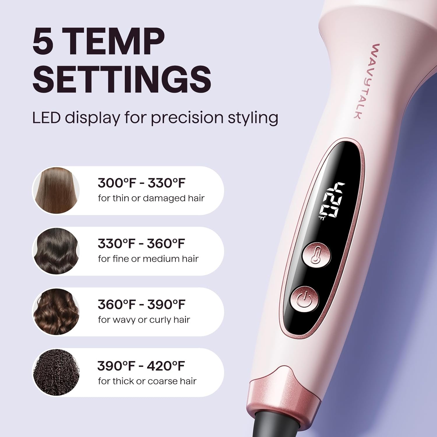 WAVYTALK BLOWOUT BOOST IONIC THERMAL BRUSH PINK 206 thumbnail 5
