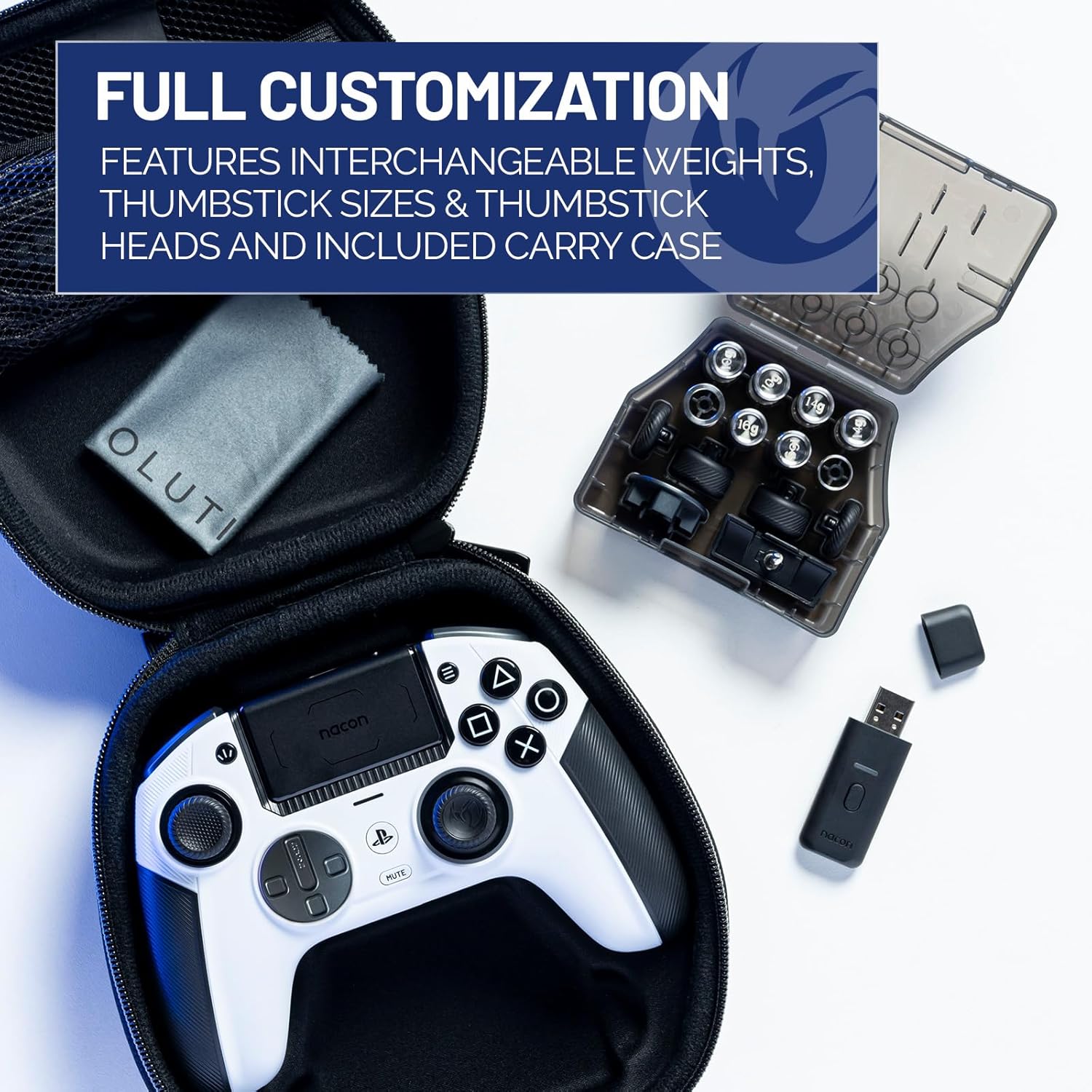 NACON PLAY STATION REVOLUTION 5 PRO CONTROLLER WHITE NC4533-08 thumbnail 8