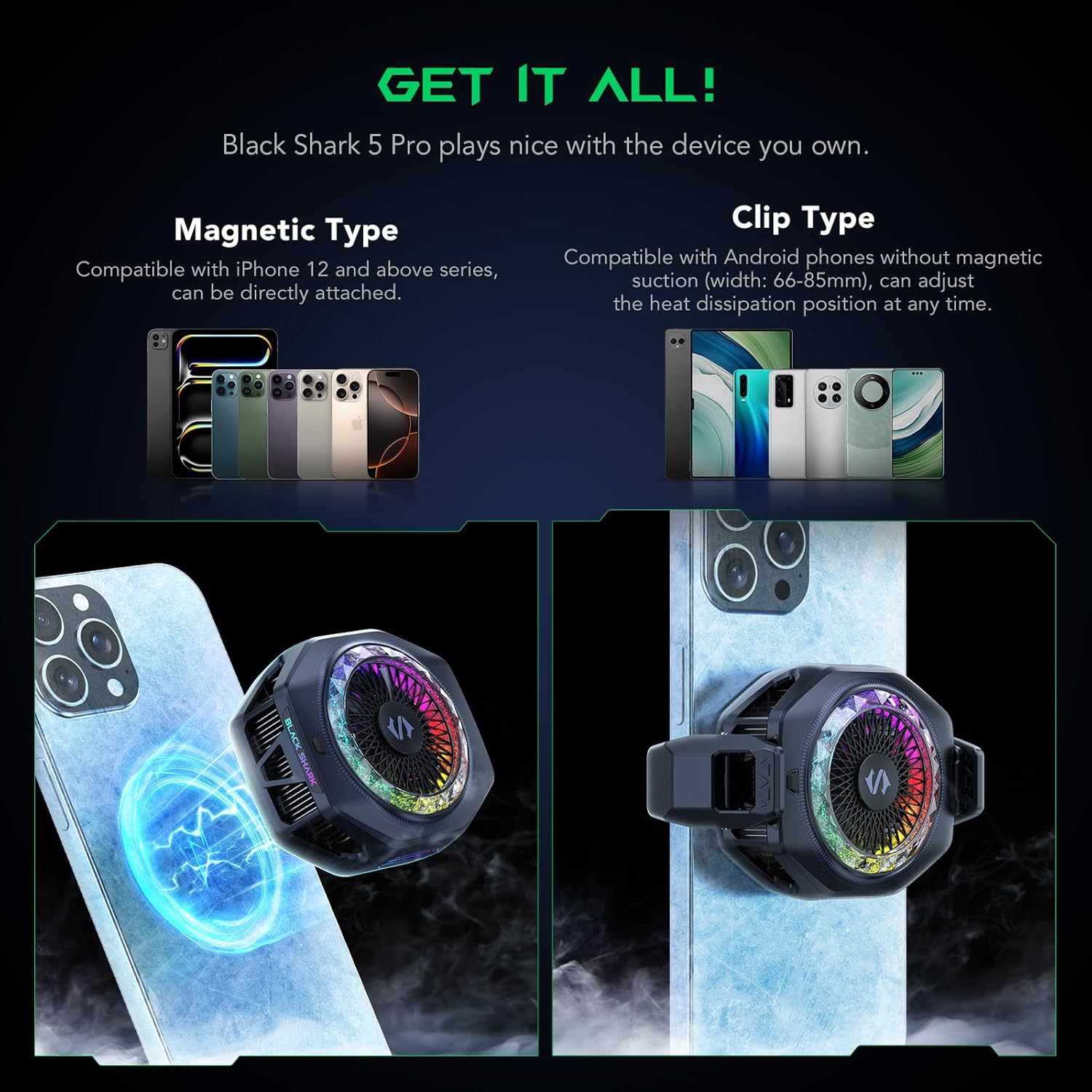 BLACK SHARK FUNCOOLER 5 PRO BLACK BR52 thumbnail 4
