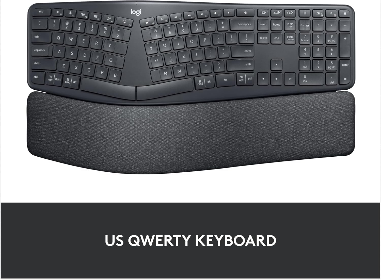 LOGITECH ERGO WIRELESS SPLIT KEYBOARD K860 ENGLISH 920-010359 thumbnail 7