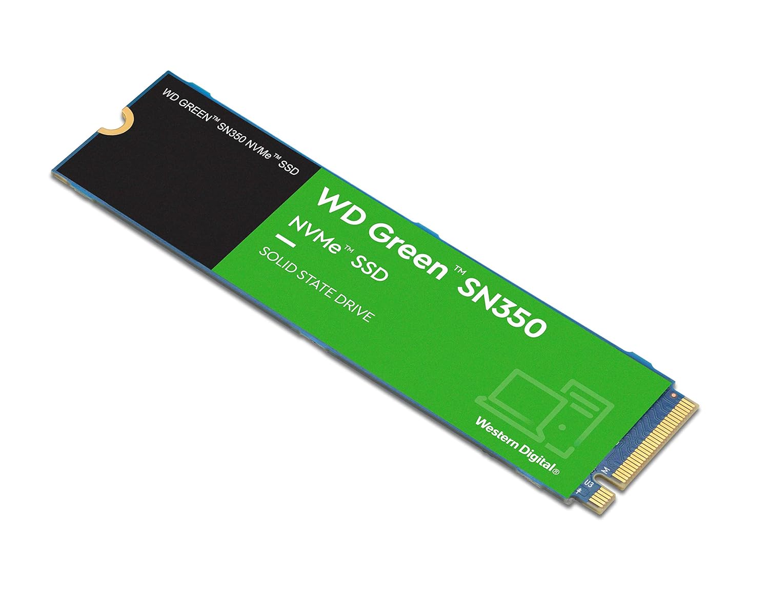 WD INTERNAL SSD 500GB SN350 M.2 NVME 2280 PCIE GEN 4 GREEN WDS500G2G0C-00CDH0 thumbnail 4