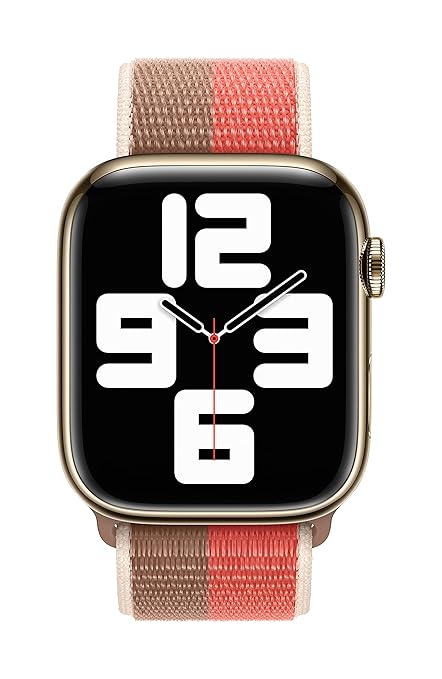 APPLE IWATCH 45MM PINK POMELO/TAN SPORT LOOP BAND ML303 thumbnail 3
