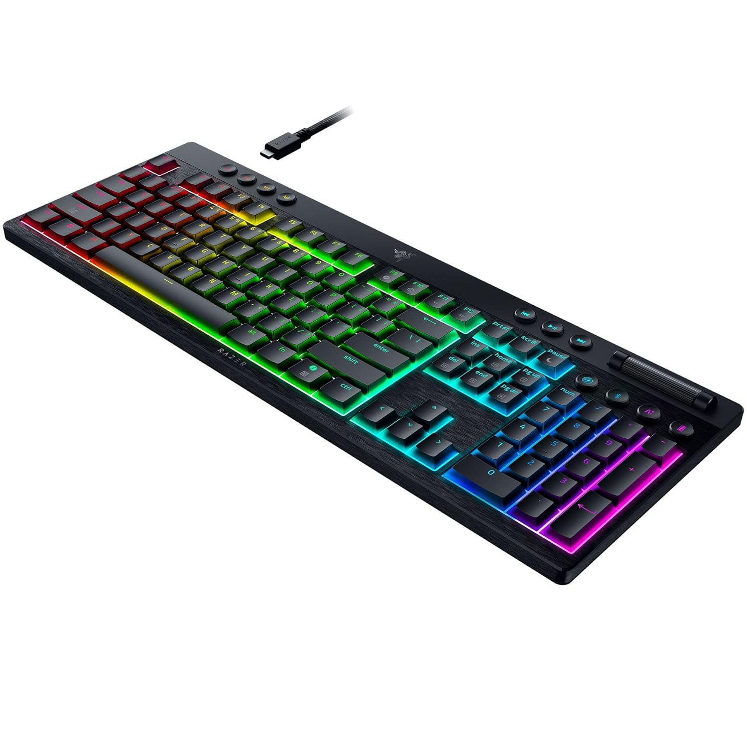 RAZER BLACKWIDOW V4 HYPERSPEED WIRELESS LOWPROFILE MECHANICAL GAMING KEYBOARD RZ03-05450500-R3M1 thumbnail 2
