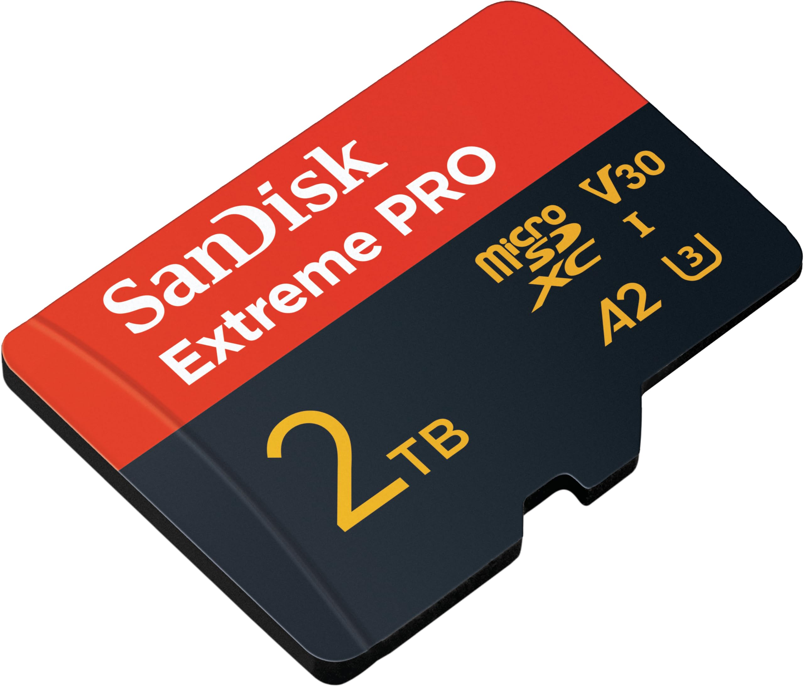 SANDISK EXTREME PRO 2TB 250MB/S MICROSDXC UHS-I CARD WITH ADAPTER SDSQXCD-2TOO-GN6MA