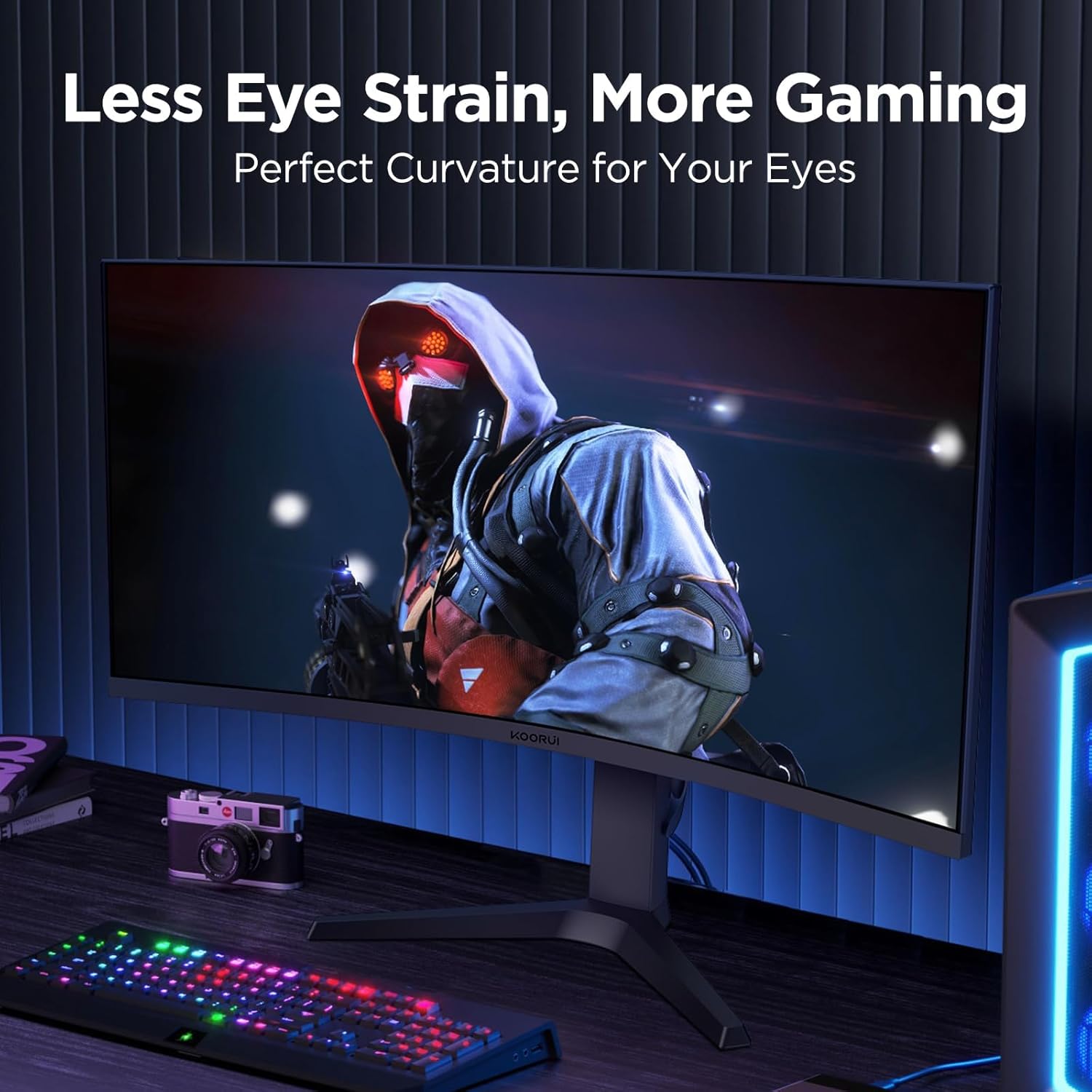 KOORUI 34 INCH UHD 3440X1440 240HZ 1MS VA PANEL GAMING MONITOR G3441XC thumbnail 7