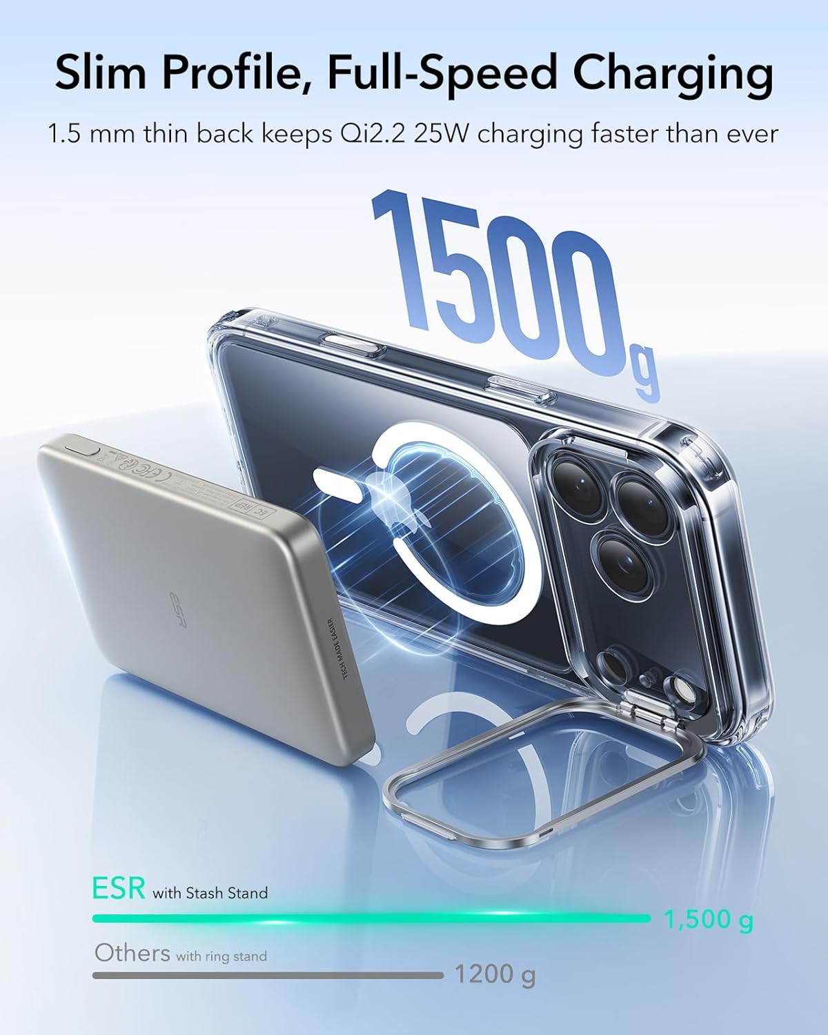 ESR CLASSIC HYBRID MAGNETIC CASE CAM CONTROL COMPATIBLE WITH IPHONE 17 PRO CLEAR thumbnail 7