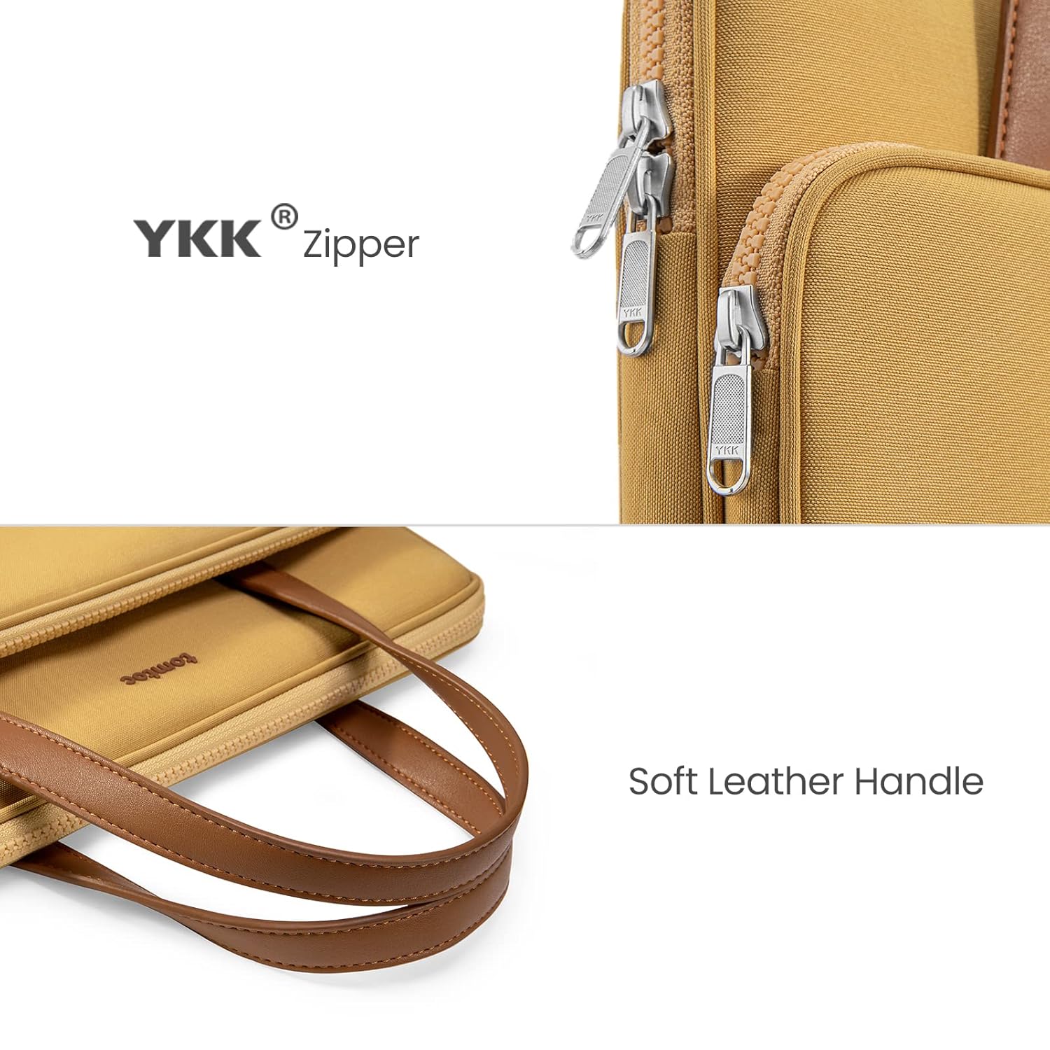 TOMTOC VERSATILE A11 14 INCH LAPTOP HANDBAG YELLOW A11D3Y1 thumbnail 7