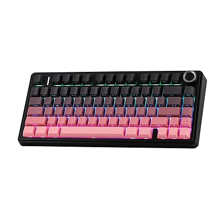 AULA 75 KEYS RGB 75% MECHANICAL GAMING KEYBOARD TRI-MODE KNOB REAPER SWITCH PK F75 PRO thumbnail 10