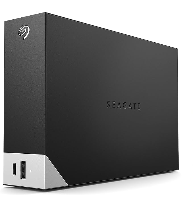 SEAGATE 8TB ONE TOUCH DESKTOP EXTERNAL DRIVE WITH BUILT-IN HUB BLACK STLC8000400
