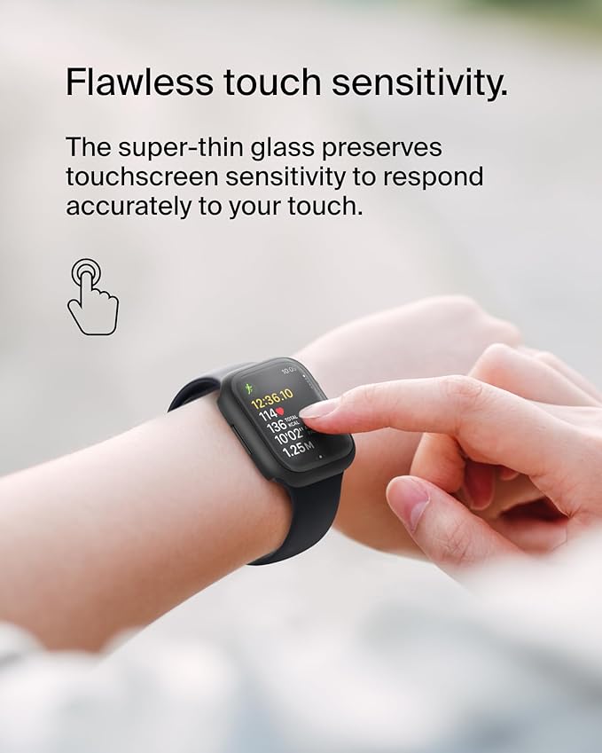 BELKIN APPLE WATCH SERIES 7/SE/6/5/4 41MM/40MM SCREEN PROTECTOR BLACK OVG003ZZBK thumbnail 7